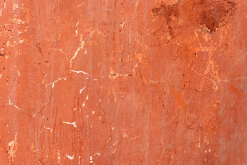 Close-up red brown of cement wall use for wallpaper decoration or background