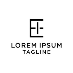initial letter logo EI, IE logo template