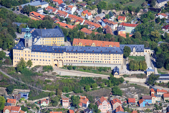 Belvedere Castle or Schloss a Baroque castle on the outskirts of Weimar, Germany. 
