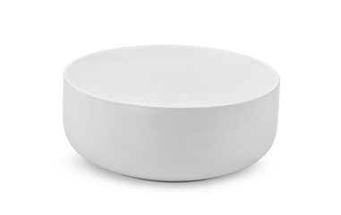 white ceramics bowl isolated on white background.