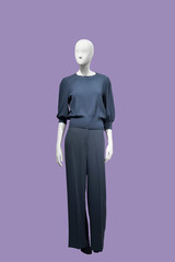 Full-length female mannequin.