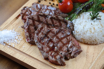 Steak with French Fries	