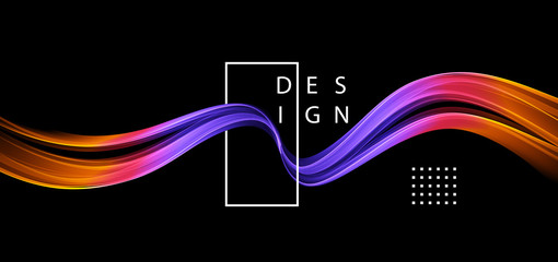 Abstract colorful vector background, color flow liquid wave for design brochure, website, flyer.