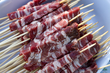 Arrosticini di carne di ovino