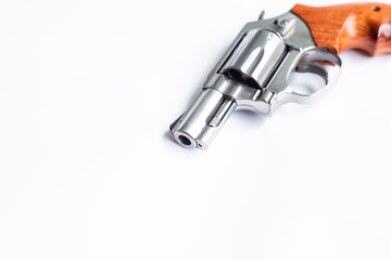 .357 .44 magnum conceal revolver gun on white bckground