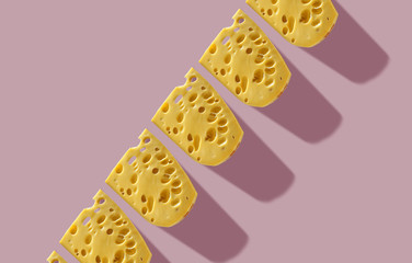 Mold Cheese. Geometric and modern image.