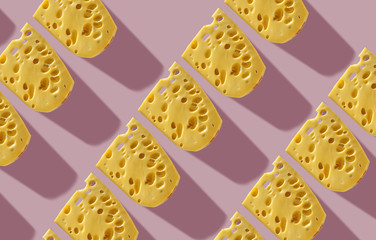 Mold Cheese. Geometric and modern image.