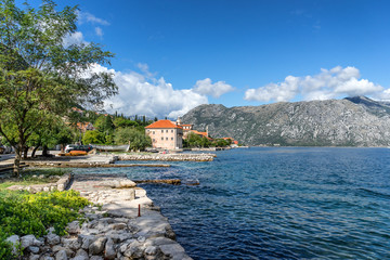 Prcanj on Kotor Bay in Montenegro