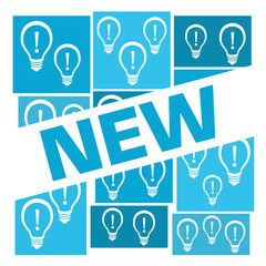 New Blue Bulbs Grid Badge Style 