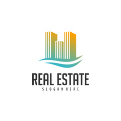 Building Idea logo template, Modern City logo designs concept, Real Estate logo Vector Illustration