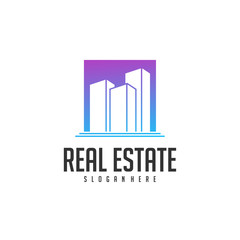 Building Idea logo template, Modern City logo designs concept, Real Estate logo Vector Illustration