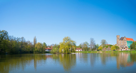 Summer landscape panorama