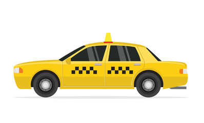 Cartoon, taxi car.
