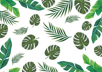 seamless pattern with leaves