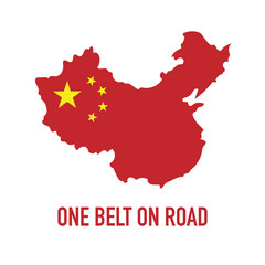 Obor China Vector Illustration. One Belt One Road Initiative Design