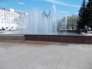 fountain in the city