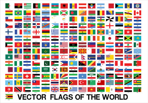 Flags vector of the world, design
