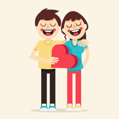 Vector modern flat character