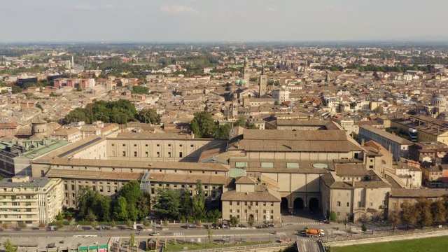 Aerial view of Parma, Emilia-Romagna, Italy