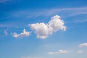 white clouds in the sky