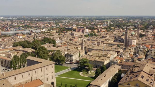 Aerial view of Parma, Emilia-Romagna, Italy