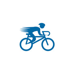 Fototapeta na wymiar Bicycle or bicycling logo design vector template