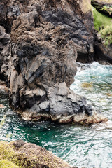 Rocky foot in the ocean - Madeira, Portugal