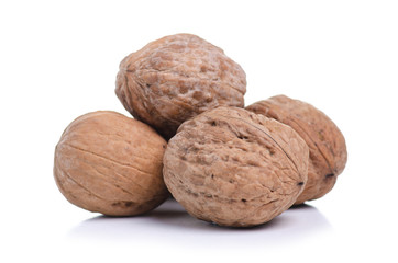 walnuts food nut on white background isolation
