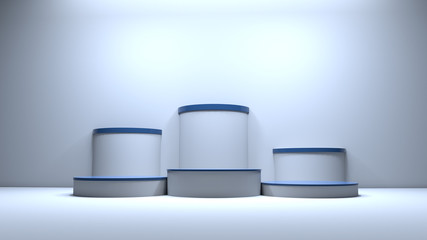 Platform honoring the top three 3D Illustration