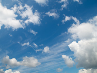 vast bright blue sky