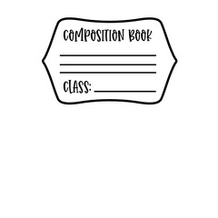 Composition Notebook Label
