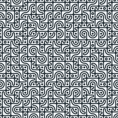 Truchet Random Pattern Generative Tile Art background illustration