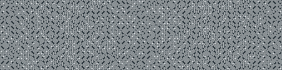 Fototapeta premium Truchet Random Pattern Generative Tile Art background illustration