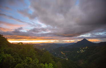 amazing view of sunset