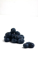 a pile of blueberry isolated on white background