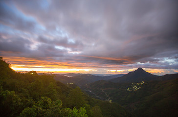 amazing view of sunset