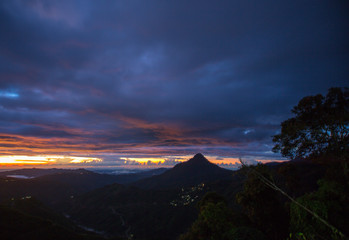 amazing view of sunset