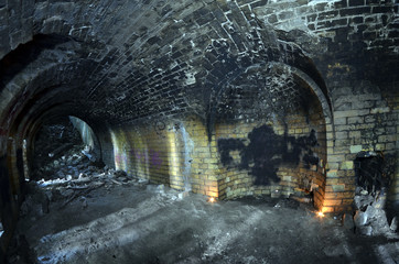 Naklejka premium Historical fortification. The location is known as the Green Theater. Kiev, Ukraine
