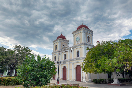 The church named "Iglesia de San Fulgencio" in Gibara, Cuba