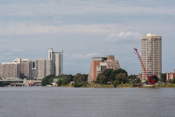 Boston Skyline HArbor Bahia seaport river lake tourism discover adventure urban exploration...
