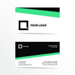 Fototapeta na wymiar modern clean abstract business card vector design template