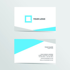 modern clean abstract business card vector design template
