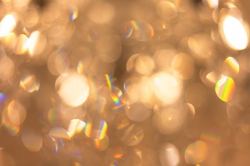 Blurred Background Chrystal chandelier lamp on the ceiling in Dining room Adjusting the image in a...