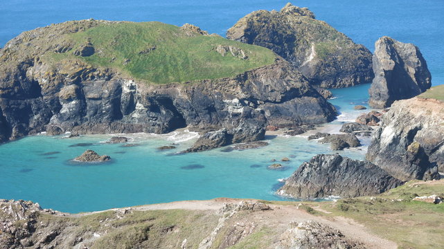 Turquoise seas at Kynance, Cornwall