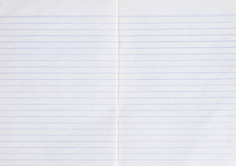 line old paper used taking and blank notebook sheet