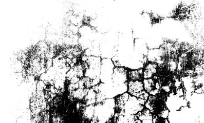 Rough black and white texture vector. Distressed overlay texture. Grunge background. Abstract textured effect. Vector Illustration. Black isolated on white background. EPS10.