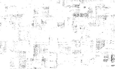 Broken plaster wall effect. Grunge worn damask pattern design. Distressed fabric texture. Overlay texture design. Vector illustration. Eps10.