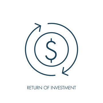 Return of Investment Line Icon