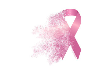 Breast Cancer Awareness Ribbon symbol - illustration.