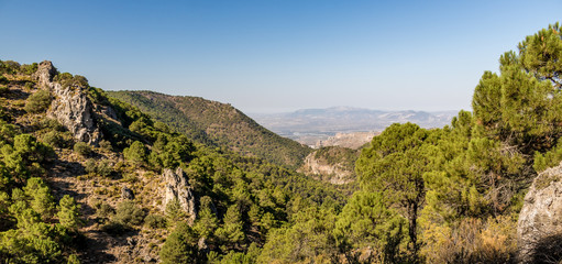 Fototapeta na wymiar view of Granada mountains